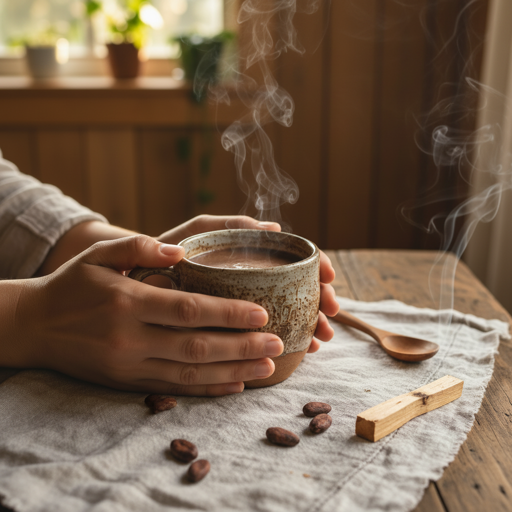 Single origin Peruvian cacao paste for ceremonies Australia — Sacred Sip Cacao